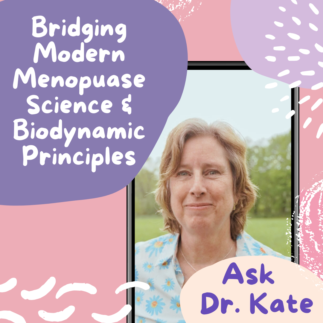 image with program details as listed on this page and a picture of Dr Kate smiling