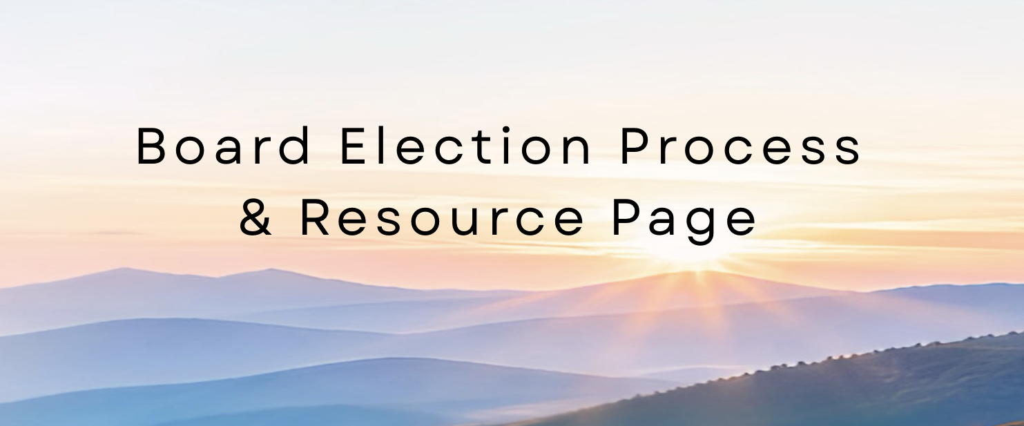 Board Election Process and Resource Page