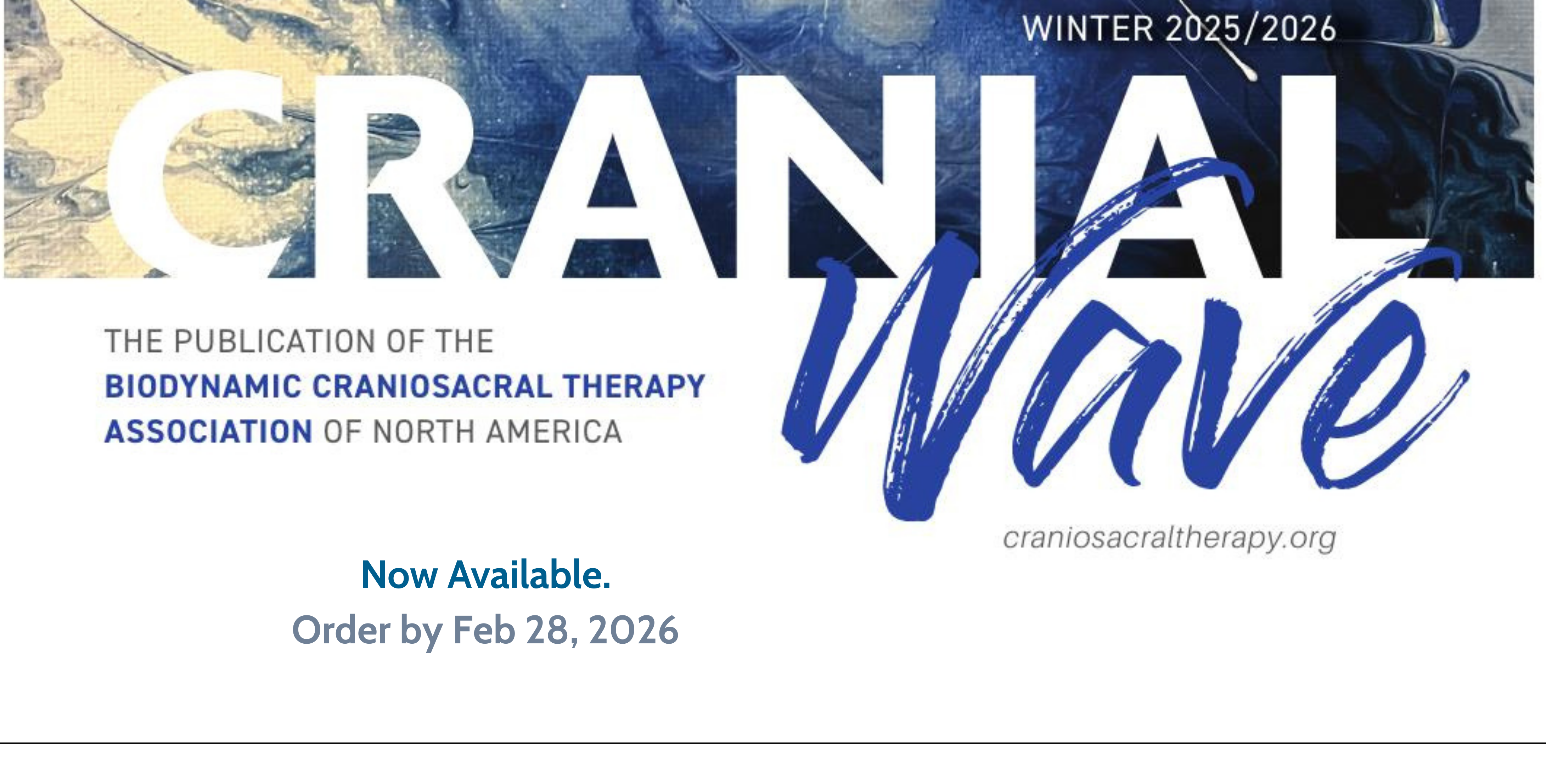 Cranial Wave 2025 2026 Order by Feb 28