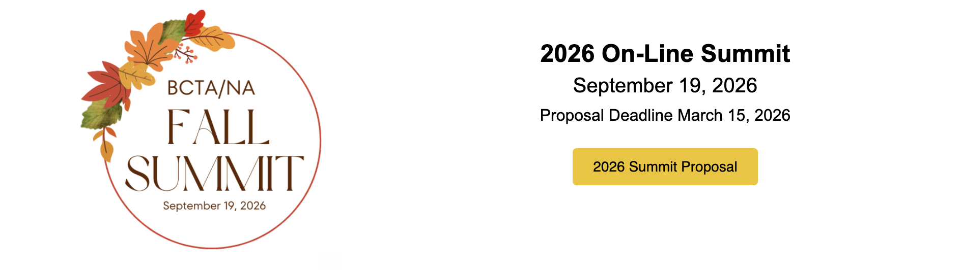 Fall Summitt Proposals being accepted now